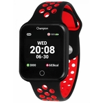 Ficha técnica e caractérísticas do produto Relógio Smartwatch Champion Unissex Bluetooth Ch50006V - Preto e Vermelho