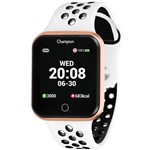 Ficha técnica e caractérísticas do produto Relógio Smartwatch Champion Unissex Bluetooth Ch50006W - Branco Rosê