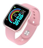 Ficha técnica e caractérísticas do produto Relogio Smartwatch D20 Frequência Cardíaca, Monitor de Pressão Arterial - Rosa - Imp