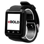 Ficha técnica e caractérísticas do produto Relógio SmartWatch EBOLD SW-500 com Bluetooth Pulseira Esportiva Preto
