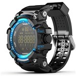 Ficha técnica e caractérísticas do produto Relógio Smartwatch Ex16 Bluetooth Pedômetro Academia Notificações Bluetooth Android Ios Ip67 - Azul