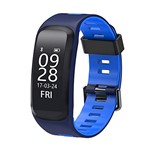 Ficha técnica e caractérísticas do produto Relógio Smartwatch F4 Monitor Cardíaco Pressão Arterial (Azul)