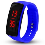 Ficha técnica e caractérísticas do produto Relógio Smartwatch Feminino Masculino Pulseira Simples Azul - Prime