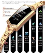 Ficha técnica e caractérísticas do produto Relógio Smartwatch Feminino Social Diamont X11 - Bracelet