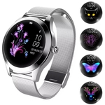 Ficha técnica e caractérísticas do produto Relógio Smartwatch Feminino Touch Screen Smart Bracelet Cat Prata