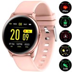 Ficha técnica e caractérísticas do produto Relógio Smartwatch Feminino Touch Screen Smart Bracelet Rosa