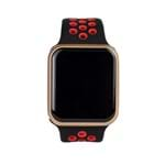 Relógio Smartwatch FitGear Skill Pro Vermelho/Dourado