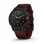 Ficha técnica e caractérísticas do produto Relógio Smartwatch Garmin Fenix 6 Sapphire Preto/Vermelho