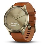 Ficha técnica e caractérísticas do produto Relógio Smartwatch Garmin Vívomove HR 010-01850-05 com Bluetooth - Marrom Claro