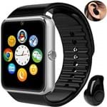 Ficha técnica e caractérísticas do produto Relógio Smartwatch GT08 Inteligente Gear Chip Celular Touch + Mini Fone de Ouvido Bluetooth S530 (PRATA)