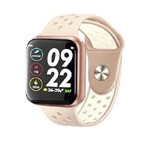 Ficha técnica e caractérísticas do produto Relógio Smartwatch Inteligente F8 Sport Rosê Pulseira Rosa - Outros