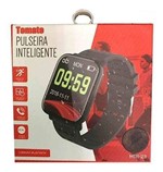 Ficha técnica e caractérísticas do produto Relógio Smartwatch Inteligente Medidor de Batimento Pulseira - Tomate