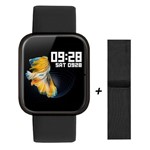 Ficha técnica e caractérísticas do produto Relogio Smartwatch Inteligente P70 Pro Bluetooth Pulseira em Metal Preto - Concise Fashion Style