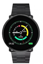 Ficha técnica e caractérísticas do produto Relógio Smartwatch Inteligente Redondo Monitor de Atividades e Saúde Pulseira de Metal M31 - Gold