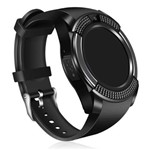 Ficha técnica e caractérísticas do produto Relogio Smartwatch Inteligente V8 Bluetooth Camera Celular Chip Cartao Musica