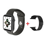 Relógio Smartwatch Ivo 12 44mm com 2 Pulseiras-Ligações Whatsapp Esportes - New Smartwatch 2020 - Globalwatch
