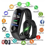 Relógio Smartwatch M3 Bluetooth Monitor Cardiaco e Pressão - Concise Fashion Style