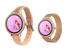 Ficha técnica e caractérísticas do produto Relógio Smartwatch M8 Feminino 2 Pulseira Dourado Monitor Saúde Sono - Gold Imports