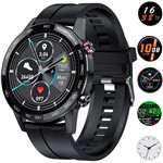 Ficha técnica e caractérísticas do produto Relógio Smartwatch Masculino Touch Screen Bluetooth Classic Preto - Smart Watch
