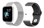 Ficha técnica e caractérísticas do produto Relógio Smartwatch Oled P70 com Monitor Cardíaco Pressão Arterial Sono Passos Android Ios Prata - Imp