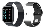 Ficha técnica e caractérísticas do produto Relógio Smartwatch Oled P70 com Monitor Cardíaco Pressão Arterial Sono Passos Android Ios Preto - Imp