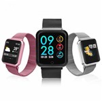 Relógio Smartwatch P68 Monitor Cardíaco Pressão Arterial Sono Passos Android IOs - Fast