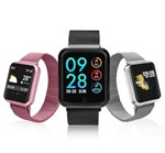 Ficha técnica e caractérísticas do produto Relógio Smartwatch P68 Monitor Cardíaco Pressão Arterial Sono Passos Android IOs - Gold Imports