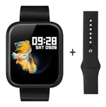 Ficha técnica e caractérísticas do produto Relógio Smartwatch P70 C/ 2 Pulseiras Monitoramento Cardíaco Smartband