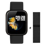 Ficha técnica e caractérísticas do produto Relógio Smartwatch P70 Preto Monitor Cardíaco Pressão Arterial Sono Passos Android Ios