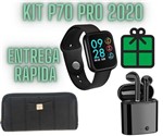 Ficha técnica e caractérísticas do produto Relógio Smartwatch P70 Pro 2020 Carteira Fone S/Fio - If