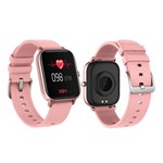 Ficha técnica e caractérísticas do produto Relógio Smartwatch P8 Pulseira Inteligente Monitor Cardiaco Fitness Bluetooth - ROSA - Rts