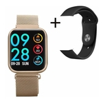 Ficha técnica e caractérísticas do produto Relógio Smartwatch P80 Original Feminino Touch Screen com Pulseira Magnética Milanese + Envio Imediato + Garantia - Cor Dourado Rose O novo P70