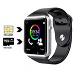 Relógio Smartwatch Phone A1 Relógio Inteligente Bluetooth Android Prata - Diversos
