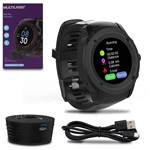 Relógio Smartwatch Plus P9080 Bluetooth GPS Touch IOS Android Monitor Cardíaco Indicador de Calorias - Multilaser