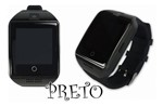 Ficha técnica e caractérísticas do produto Relógio Smartwatch Q18 Preto Celular Inteligente Touch Bluetooth Chip Ligações - Alfabeleza