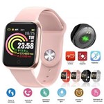 Ficha técnica e caractérísticas do produto Relógio Smartwatch RBQW21 Esportes Saúde Redes Sociais Rosa