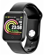 Ficha técnica e caractérísticas do produto Relógio Smartwatch RBQW21 Saúde Esportes Redes Sociais Preto - Concise Fashion Style