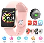 Ficha técnica e caractérísticas do produto Relógio Smartwatch RBQW21 Saúde Esportes Redes Sociais Rosa - Concise Fashion Style