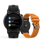 Ficha técnica e caractérísticas do produto Relógio Smartwatch Troca Pulseira com Função Gps Preta - Seculus