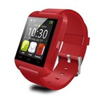 Ficha técnica e caractérísticas do produto Relógio Smartwatch U8 com Bluetooth e Tela Touch Screen Capacitive - Vermelho