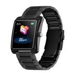 Ficha técnica e caractérísticas do produto Relógio Smartwatch V60 Bluetooth Pulseira em Metal Preto - Smart Watch