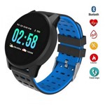 Ficha técnica e caractérísticas do produto Relógio Smartwatch W1 Monitor Cardíaco Pressão Arterial Sono Passos Android Ios - Rohs