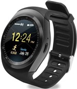 Ficha técnica e caractérísticas do produto Relogio SmartWatch Y1 Bluetooth Camera Celular Chip Cartao Musica Android e Ios - Preto - Smart Bracelet