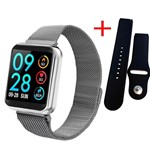 Ficha técnica e caractérísticas do produto Relogio Smartwhatch P70 Pro Bluetooth Whatsapp Face Pulseira em Metal - Prata - P Smart