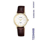 Ficha técnica e caractérísticas do produto Relógio Social Citizen TZ28486B Couro Marrom 28mm