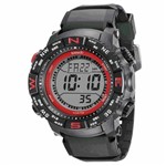 Relógio Speedo 81137G0EVNP2 - Preto e Vermelho - Preto - 3 - Masculino - Digital - Acetato - Speedo Relógios