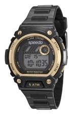 Ficha técnica e caractérísticas do produto Relógio Speedo Feminino Digital Preto e Dourado 81133l0evnp1