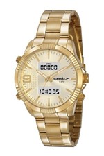 Ficha técnica e caractérísticas do produto Relógio Speedo Feminino Dourado 15014LPEVDE1 Anadigi - Mondaine