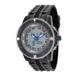 Ficha técnica e caractérísticas do produto Relógio Speedo Masculino AnaDigi Preto/Prata/Azul.