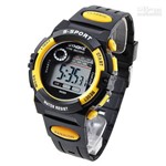 Ficha técnica e caractérísticas do produto Relógio Sport Infantil Masculino Digital Led Alarme ,cor Amarelo